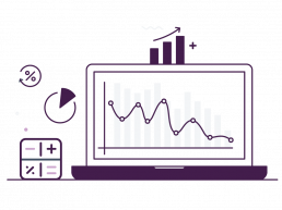 A stylised image icon representing cost reduction