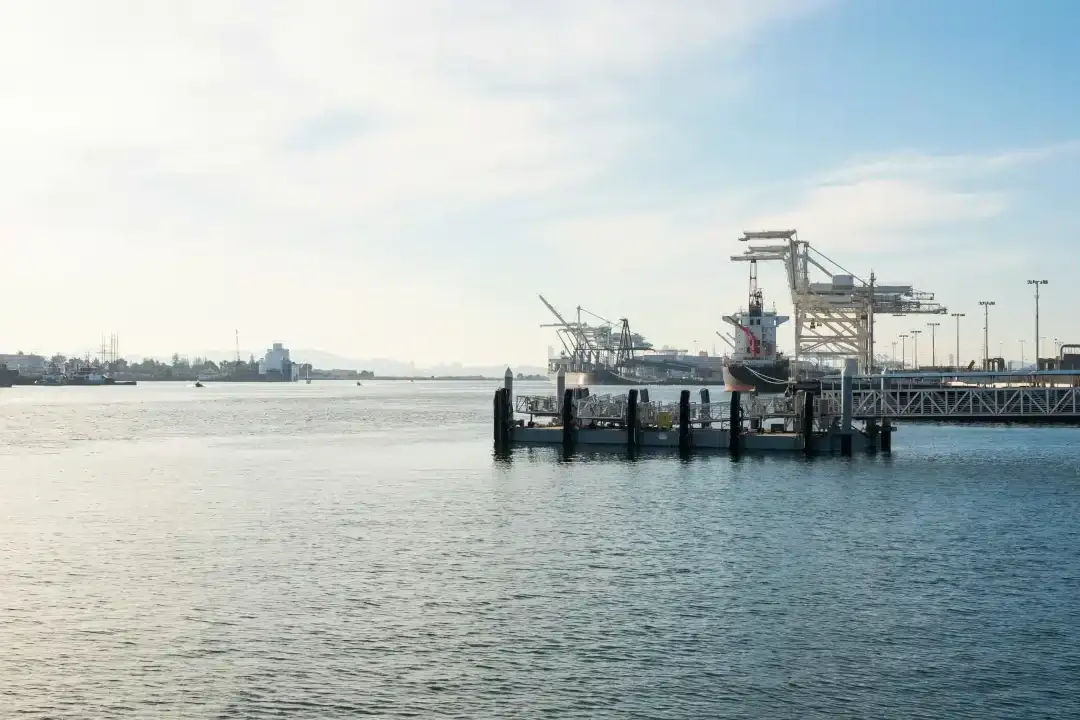 A banner image of an import dock before loading goods in from businesses that are aware of customs compliance regulations